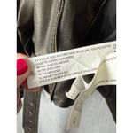 Stoosh  Faux Leather Cropped Moto Jacket Brown XL Belted Biker Zip Short Coat Photo 6