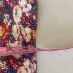 Natural Life Red Blue Floral Smocked Midi Ruffle Dress Summer Size M/L Boho Photo 9