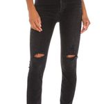 AGOLDE Nico High Rise Slim Denim Jeans Cotton Stretch Destroyed Button Fly 26 Photo 0