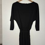 Ralph Lauren Classic Black Jumpsuit Tapered Belted Pockets 3/4 Sleeve Cocktail Photo 7