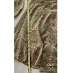 Blush  & Day Women’s sz Large Green Cream Dress Pink Floral design Tie Photo 4