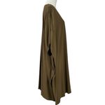 Eileen Fisher LagenLook Tencel Lyocell Kimono Sleeve Kaftan Shift Dress Olive XL Photo 1