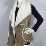 Caslon Reversible Faux Shearling Vest XS Photo 1