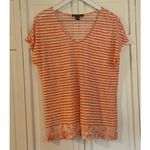 Tommy Bahama  100% linen striped vneck tshirt M Photo 2