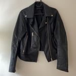 ZARA Black Leather Jacket Photo 2