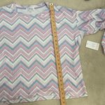 PJ Salvage Mountain Bound Cozy White Pink Blue Chevron Shorts Pajama Set Size XL Photo 8