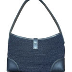 The Sak  Nylon Crochet Knit Navy Blue Shoulder Bag Casual Summer‎ Travel Vacation Photo 0