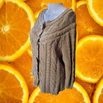 Bob Timberlake  Snap Up Faux‎ Button Knit Sweater Size Large Photo 2