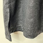 White Stag Black & Metallic Gold Mock Neck Wide 3/4 Sleeve Top, XL Photo 4