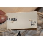 Abercrombie & Fitch Womens Baggy Cream Denim Cargo Pants Utility Pants Sz 31 NWT Photo 5