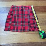 Amazon Pleated Plaid Pencil Mini Skirt in Red, Black, White, Blue and Yellow NWOT Photo 7