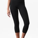 Athleta  Leggings Womens S Salutation Stash Pocket II Capri Blue Athletic Yoga Photo 2