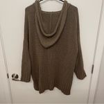 Aerie  Brown Knit Hooded Sweater Photo 4