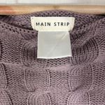 Main Strip  Cable Knit Women's Long Sleeve Sweater Oversized Slouchy Preppy Sz L Photo 2