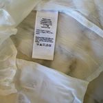 J.Crew NWT Ruffle button-up shirt in crinkle chiffon Sz 4 small hole from tag Photo 3