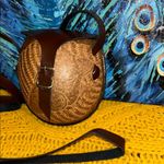 Half Coconut Brown Leather Crossbody Bag Photo 1