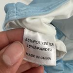 One Loved Babe Baby Blue Knot Front Bikini Crop Top Size Large NWT Photo 3