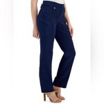 JM Collection  Petite Navy Blue Straight-Leg Pants Size 16P New Photo 6