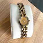 Bulova Caravelle by Ladies Watch Vintage Two-Tone Weave Bracelet Gold-Tone Dial Photo 2