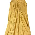 NWOT Coa Small Mustard Yellow Mini Dress Sleeveless Modal Blend Lightweight Photo 0