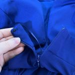 Morgan & Co Womens Formal Dress Halter Top Backless Maxi Prom Royal Blue Size 1 Photo 12