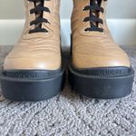 Gucci  Frances GG Combat Boots Lug Sole Matelasse Quilted Leather Tan Size EU 37 Photo 5