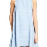Rails  Blue Sleeveless Shift A-Line Grid Anya Dress Photo 0