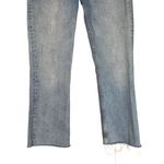 ZARA  Blue Raw Hem Denim Straight Leg Jeans Women Sz 8 Photo 2