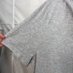 Hue ‎ women's light gray stretch loose short sleeve cowl neck pocket tunic dress Photo 1