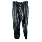 H by Halston NWOT Faux Leather Pants Black Size Large L NEW Photo 4