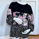 Heimish U.S.A. Floral Animal Print Blouse Photo 0