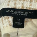 Marc New York NWT Tweed Mini Skirt Size 10 Latte White Preppy Academia Chic Photo 5