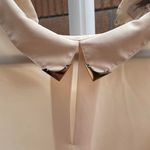 Love 21 Ivory, Cream Long Sleeved Semi-Sheer Blouse Photo 3