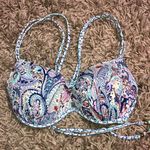 Victoria's Secret Victoria’s Secret Paisley Push Up Bikini Top size 32D Racerback colorful bikini Photo 0