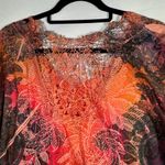 Susan Lawrence Multi-Color Orange Top. Sz 1x Photo 4