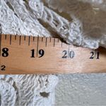 Jason Wu  White Crochet Cardigan Sweater Womens L Open Knit Bell Sleeve Festival Photo 2