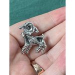 L.A.M.B. Vintage Mini Little Rhinestone Pin with Red Eyes Photo 2