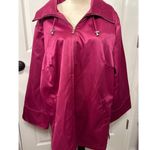 NWT Dennis by Dennis Basso Hot Pink Satin Short Zip Photo 0