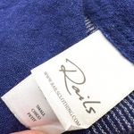 Rails  Charli Linen Blend Button-Down Shirt Patriot Blue White Size Small Photo 10