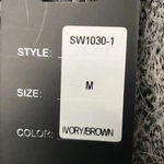 NWT OLIVER WO SZ MED ANIMAL PRINT SWEATER. SOFT AND COMFY OPEN FRONT Photo 4