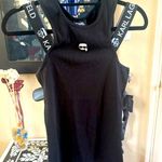 Karl Lagerfeld  Black Tank with Iconic Logo Straps Photo 0