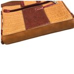 M.C. Marc Chantal Faux Leather Western Shoulder Handbag Tan Photo 10