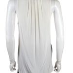 Joie  Deasia Cream Lace Up 100% Silk Sleeveless Blouse Photo 4