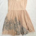 Teeze Me Lace/Mesh Strapless Glitter Homecoming Mini Dress - Blush Pink - 7 Photo 6