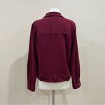 Christopher & Banks Maroon Corduroy Shirt Jacket Shacket Size Large Photo 4