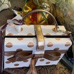 Kate Spade Authentic  dots glitter/leather gift box Crossbody/Satchel Photo 3