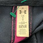 Under Armour  ColdGear 1/2 Zip Pullover Long Sleeve Athletic Top Navy Pink L Photo 3