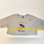SheIn California West Coast Wide Cropped Top Distressed Graphic Tee Size Large Photo 1