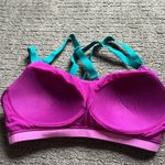 VSX Women's Padded Sports Exercise Bra with Racerback Adjustable Straps 36C Pink Size undefined Photo 10