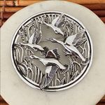 Vintage Sarah Coventry Silver Bird Brooch Photo 1